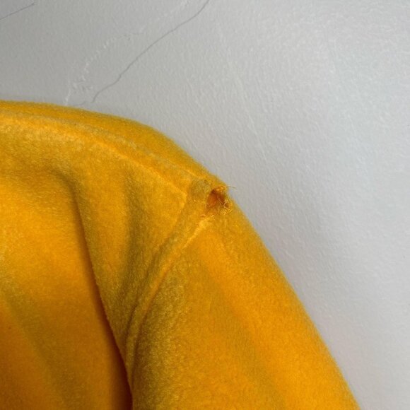 90's vintage yellow and gray sweatshirt with half zipper size medium - Picture 5 of 5